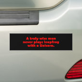 Wise Man Leapfrog Eenhoorn Bumpersticker (Op auto)