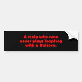 Wise Man Leapfrog Eenhoorn Bumpersticker