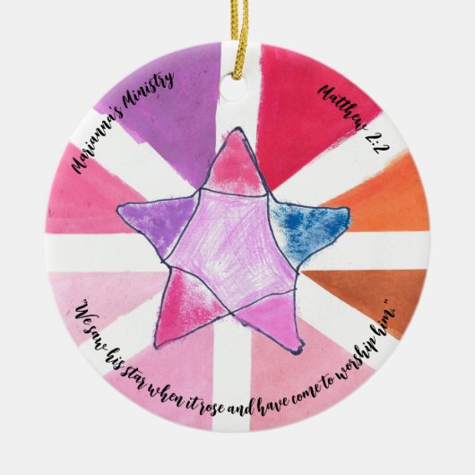 Wise Man Star Ornament (Voorkant)