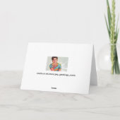 Wise Man with Compass and Globe Fine Art Card Kaart (Achterkant)