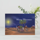 Wise Mannen Star-kerst, grafische kerstkaart (Staand voorkant)