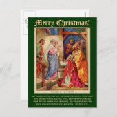 Wise Men Christmas Card with Bible Verse Feestdagenkaart (Voorkant / Achterkant)