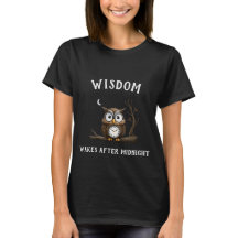 Wise Night Owl Graphic T-shirt