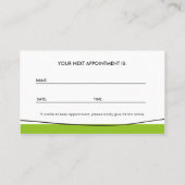 Wise Oak Tree Care Service - Afspraak Afsprakenkaartje (Achterkant)