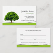 Wise Oak Tree Care Service - Afspraak Afsprakenkaartje (Voorkant / Achterkant)