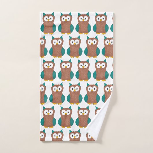 Wise Old Brown Owl Hoot Bird Animal Print Bad Handdoek (Handdoek)