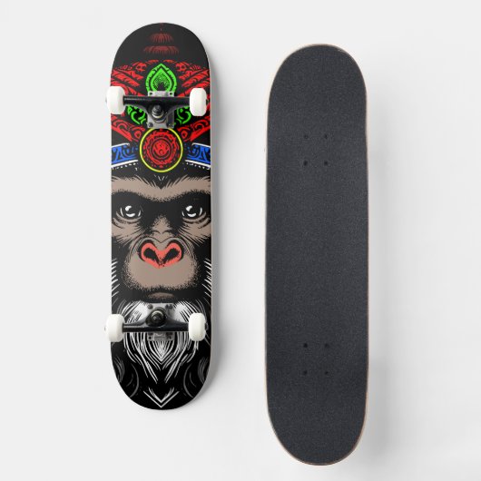 Wise Old Monkey Skateboard (Voorkant)