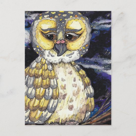 Wise Old Owl Briefkaart (Voorkant)