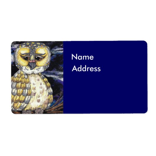 Wise Old Owl Étiquette (Devant)