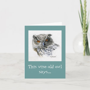 "Wise Old Owl" Kaart