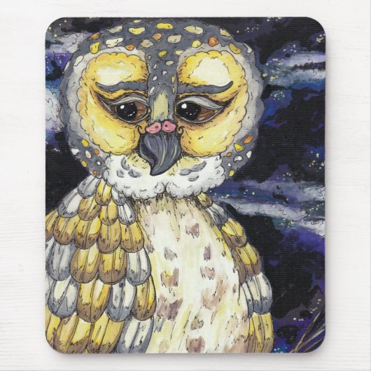 Wise Old Owl Mousepad Muismat (Voorkant)