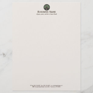 Wise Old Tree Logo \ Letterhead Gepersonaliseerd Briefhoofd