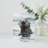 Wise Otter Briefkaart (Staand voorkant)
