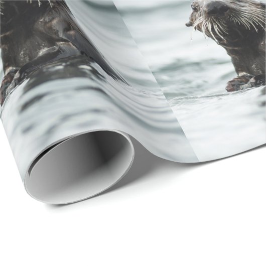 Wise Otter Cadeaupapier (Rol Hoek)