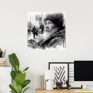 Wise oud Man Poster