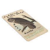 Wise oude uil magneet (Rechterzijde)