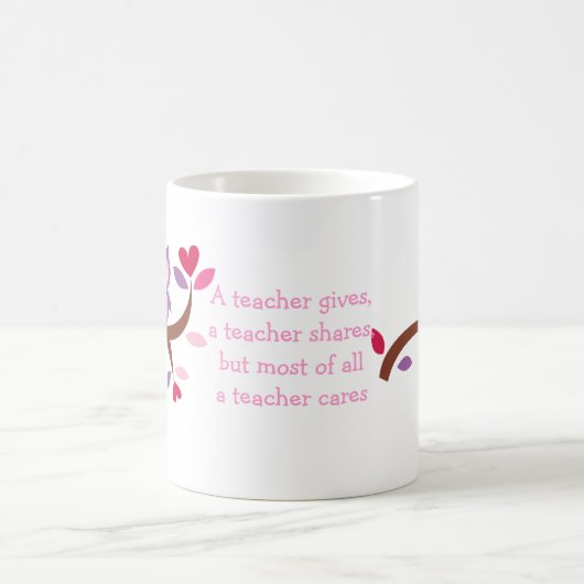 Wise Owl A Teacher Cares Koffiemok (Center)