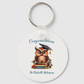Wise Owl Afstuderen gefeliciteerd Sleutelhanger (Voorkant)