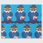 Wise Owl Afstuderen Schattigee Scholar Bird Cadeaupapier (Vlak)