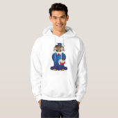 Wise Owl Afstuderen Schattigee Scholar Bird Hoodie (Voorkant volledig)