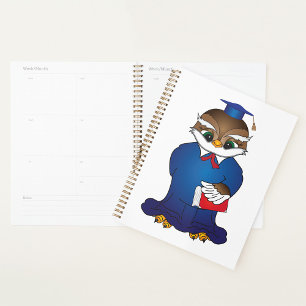 Wise Owl Afstuderen Schattigee Scholar Bird Planner