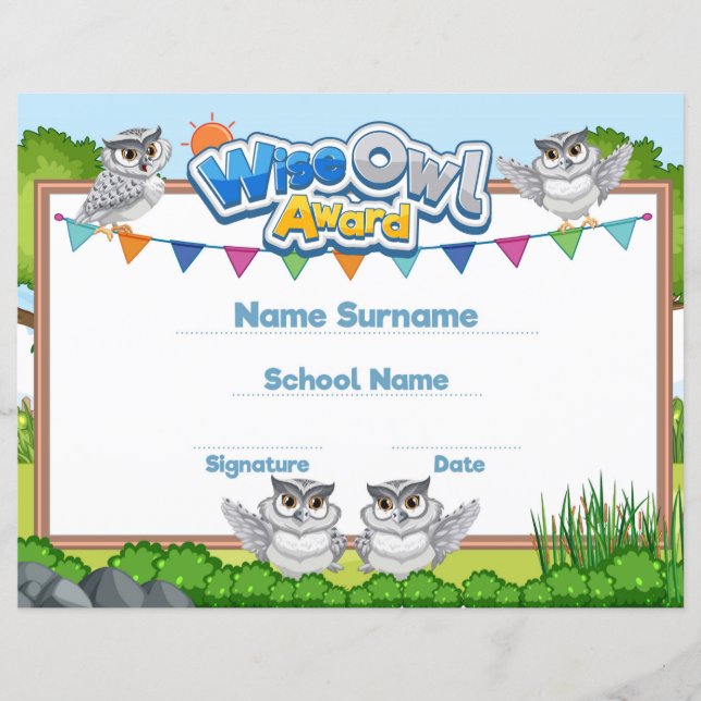 Wise Owl Award (Voorkant)
