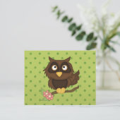 Wise Owl Briefkaart (Staand voorkant)