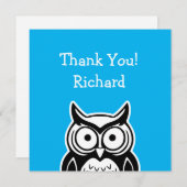 Wise Owl Feestdagenkaart (Voorkant / Achterkant)