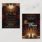 Wise Owl Fractal Mini Flyer Visitekaartje (Voorkant / Achterkant)