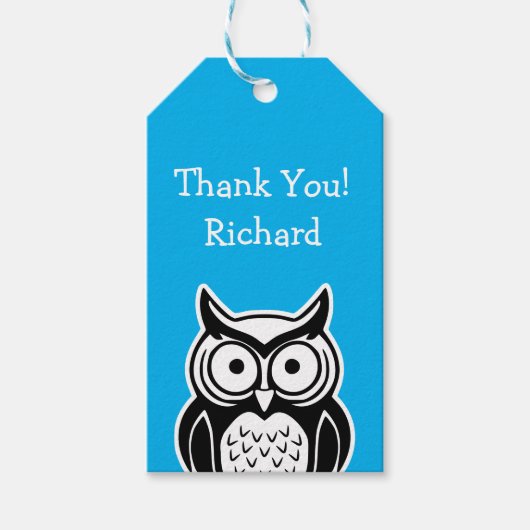 Wise Owl Gift Labels Cadeaulabel (Voorkant)