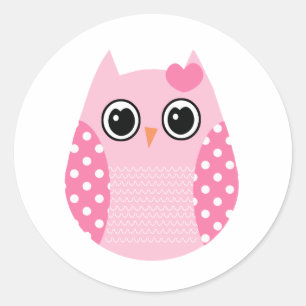 Wise Owl Ronde Sticker
