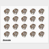 Wise Owl Ronde Sticker (Vel)