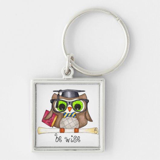 Wise Owl Sleutelhanger (Voorkant)