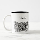 Wise owl tweekleurige koffiemok (Links)