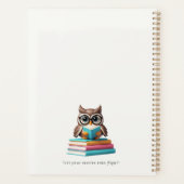 Wise Reader Owl Kinder Tijdschrift Notitieboek (Achterkant)