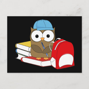 Wise School Owl Briefkaart