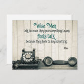 Wise Talk Briefkaart (Voorkant / Achterkant)