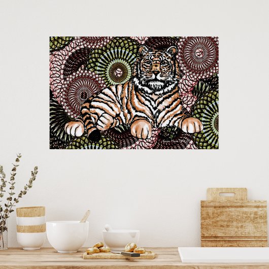 Wise Tiger Poster (Keuken)