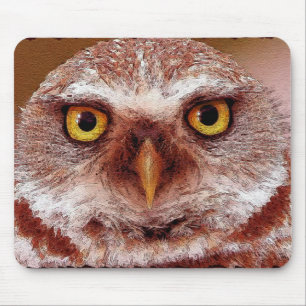 Wise Uil Wildlife Art Dierenliefhebbers Mousepad Muismat