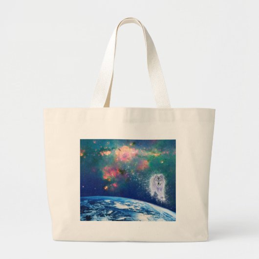 Wise Wolf Grote Tote Bag (Voorkant)