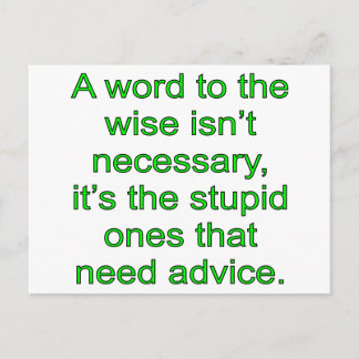 Wise Word Briefkaart