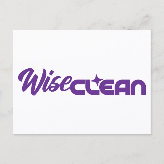 WiseClean - Briefkaart (Voorkant)