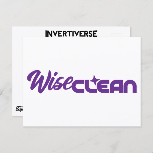 WiseClean - Briefkaart (Voorkant / Achterkant)