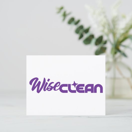WiseClean - Briefkaart (Staand voorkant)