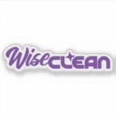 WiseClean - Sticker (Voorkant)