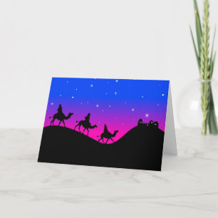 Wisemen Feestdagen Kaart