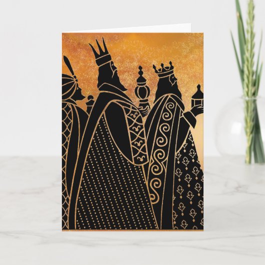 Wisemen-Wenskaart Feestdagen Kaart (Voorkant)