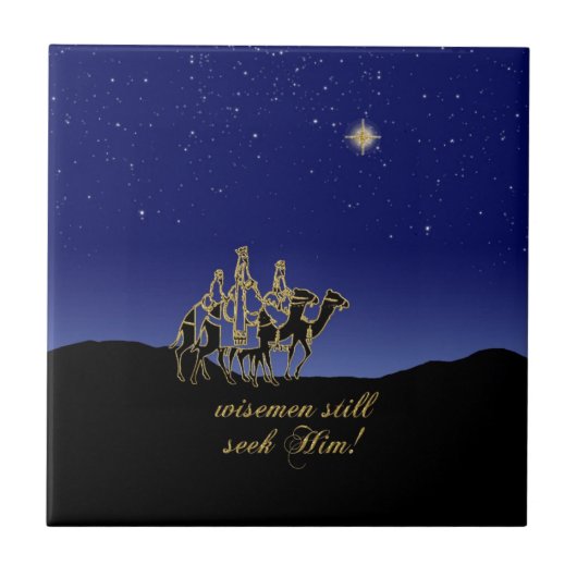 Wisemen zoekt hem nog steeds met kerst tegeltje (Voorkant)