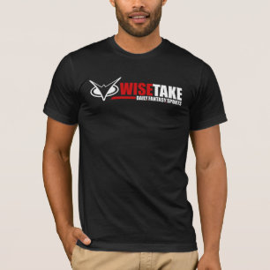 WiseTake Daily Fantasy Sports Fited Black T-Shirt