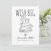 Wish Big Whimsical Zwangerschap Aankondiging (Staand voorkant)